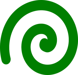 Im Uhrzeigersinn: Rechtsdrehende Spirale