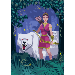 Artemis im Wald
