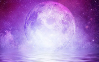 Pinker Vollmond Februar 2019