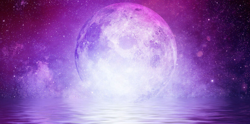 Pinker Vollmond Februar 2019