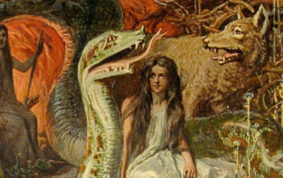 Göttin Hel, Mutter Angrboda, Geschwister Fenriswolf, Midgardschlange