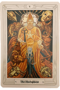 Aleister Crowley Tarot - der Hierophant