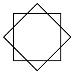 Symbol Doppelquadrat