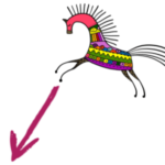 Pfeil-Zauberpferd Pfeil Pferd