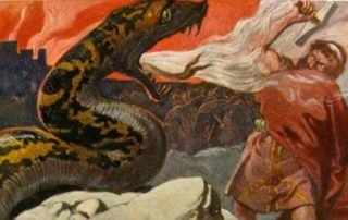 Thor und die Midgardschlange Jörmungandr