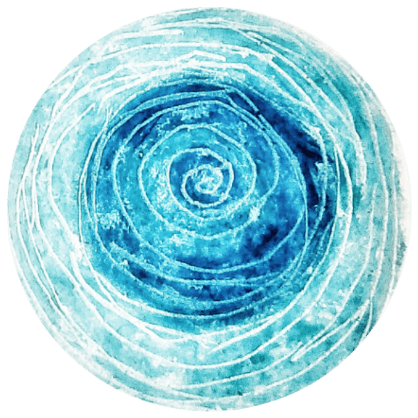 blaue Spirale