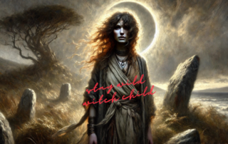 Kriegerin im Schatten der schwarzen Mond - Neumond und Sonnenfinsternis 29. März 2025