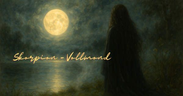 Frau am See zum Vollmond - 12. Mai 2025